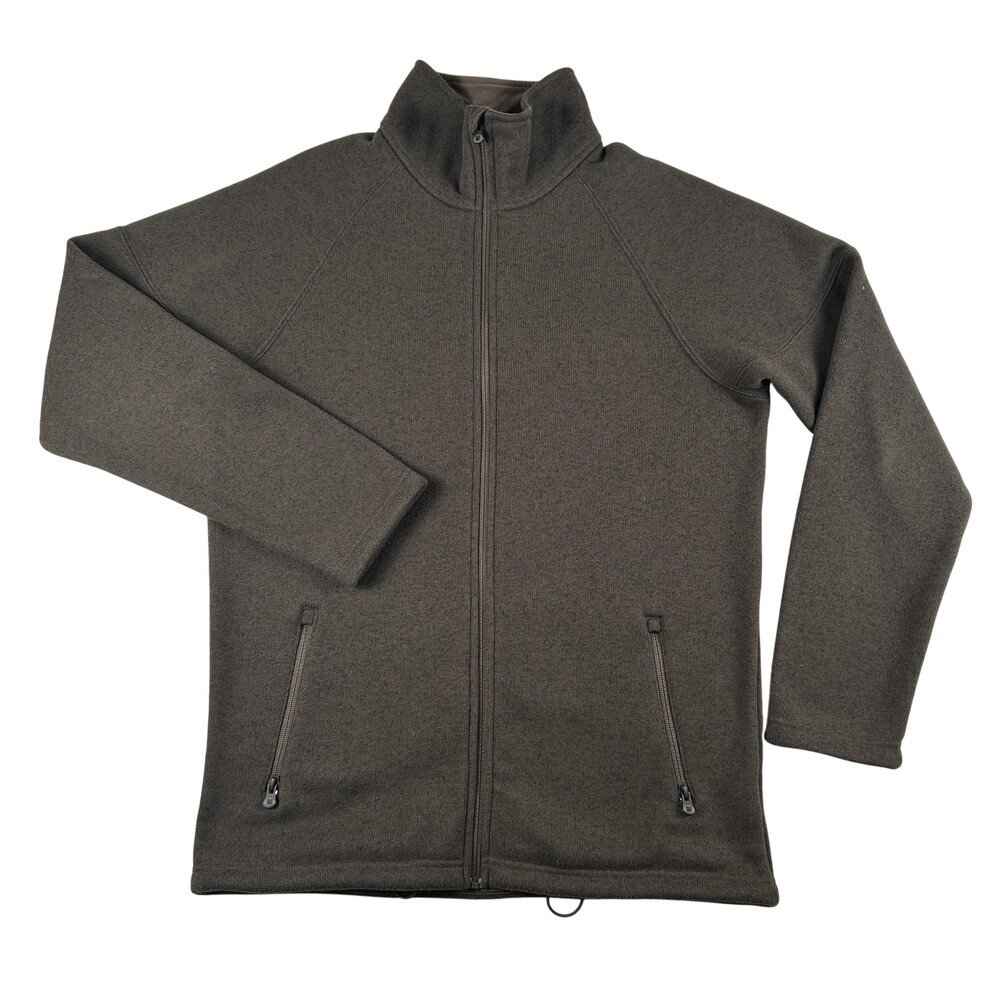 Burton Jacket Mens Large Brown Dryride Fleece Full Zip Hiking Outdoor Warm Ski